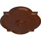 Ekena Millwork Waltz Medallion (Canopies up to 5 1/4"), 24"W x 20 1/2"H x 1 1/8"P, Burnished Mahogany Crackle CM24WABMC - alternate 3